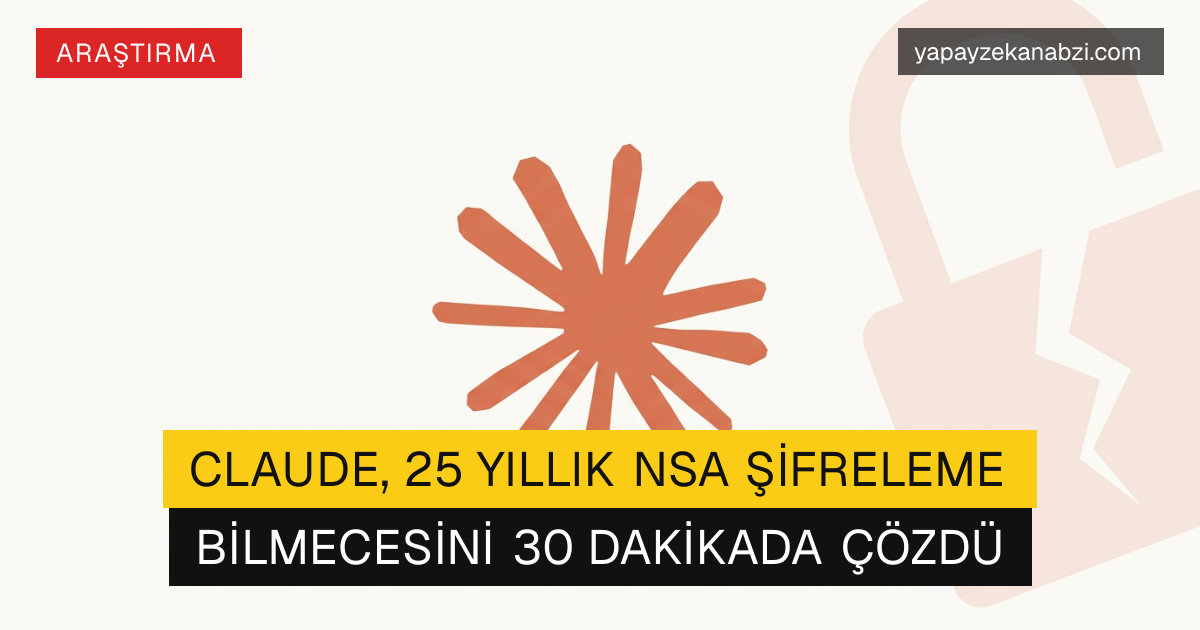 Claude, 25 Yıllık NSA Şifreleme Bilmecesini 30 Dakikada Çözdü