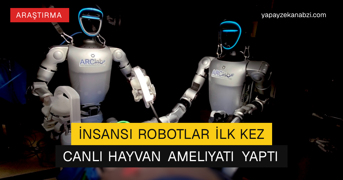 İnsansı Robotlar İlk Kez Canlı Hayvan Ameliyatı Yaptı