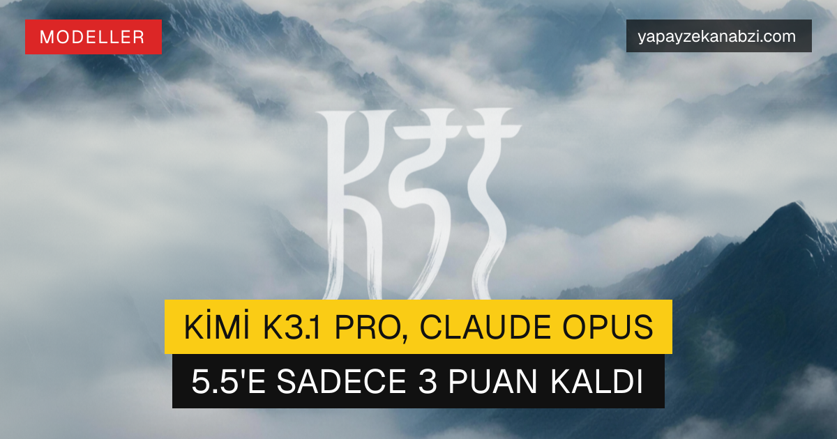 Kimi K3.1 Pro, Claude Opus 5.5'e Sadece 3 Puan Kaldı